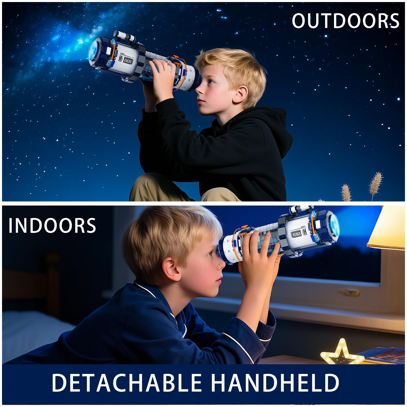 Buildify Space Telescope Building Set includes numbered parts and clear instructions for assembly.