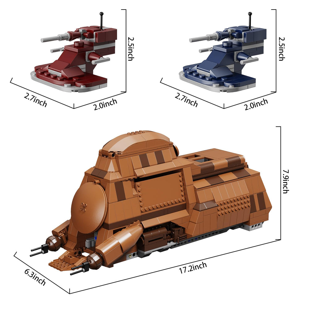 BuildingBoat Two droidekas included for authentic, Star Wars-inspired play.