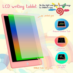 BUKEBU LCD Writing Tablet lock button securing saved drawings