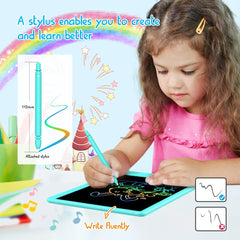 Portable BUKEBU drawing pad fits bags for travel and on-the-go doodling.
