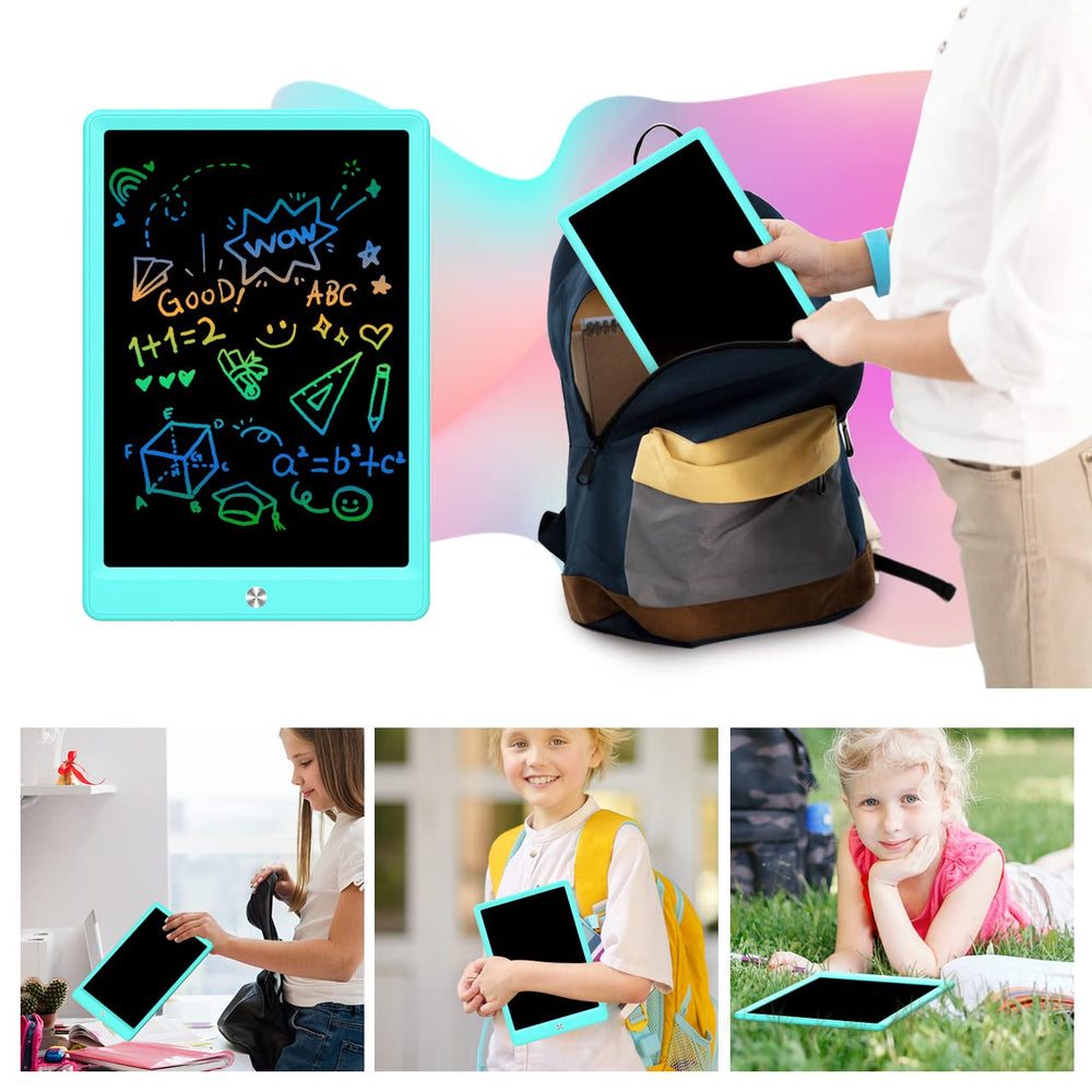 BUKEBU travel-friendly drawing pad weighs 150 grams for portability.