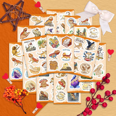 BulbaCraft Bearded Dragon stickers, easy to remove and re-position during application
