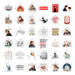 BulbaCraft literature sticker on a phone case with stylish literary art