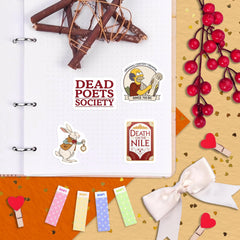 BulbaCraft reading scene sticker set inspiring creativity at desk