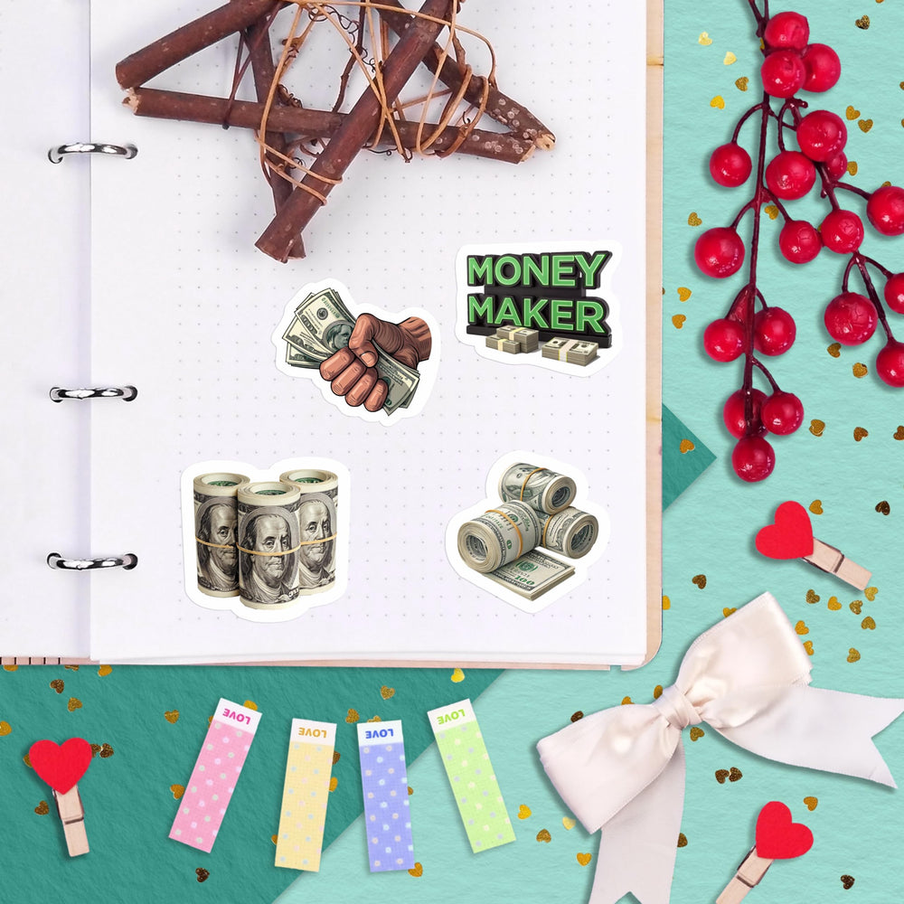 BulbaCraft money stickers for party favors that stand out.