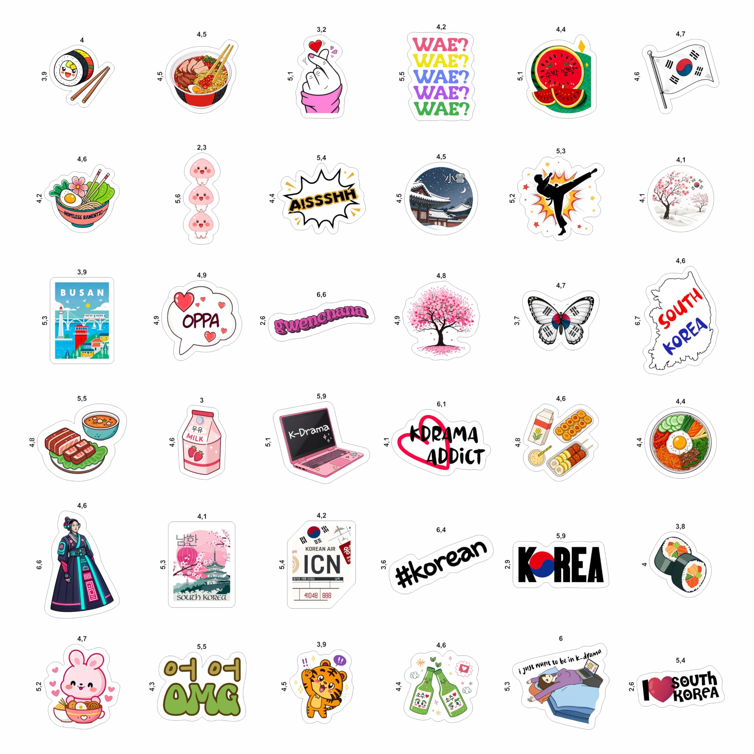 BulbaCraft South Korea stickers on laptop add personality with easy removal