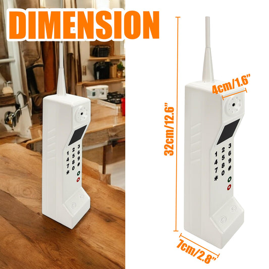 BuleVina retro brick cell phone ornament side view for display