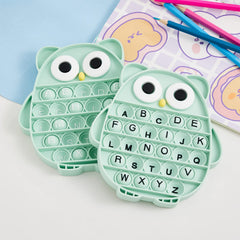 BULINGNA owl alphabet close-up showing ABC learning design