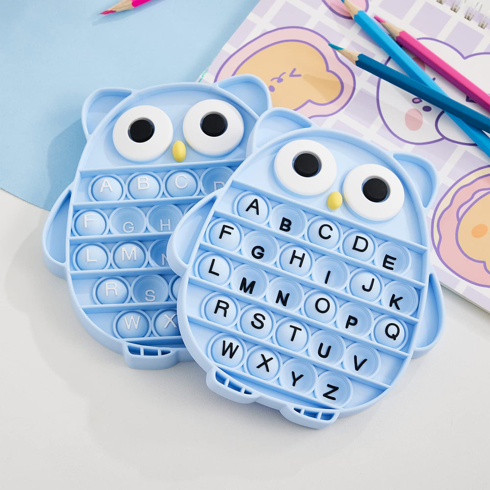 BULINGNA owl-shaped alphabet illustration encourages early learning through play.