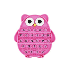 BULINGNA Push Pop Bubble Owl Shape fidget for calm focus and stress relief.