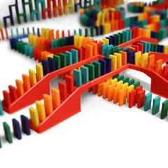 Bulk Dominoes Pro-Domino Kit with bridges enables sturdy, extended topple setups.