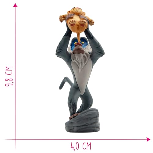 Bullyland Rafiki with Baby Simba figure side view showing vibrant color details.