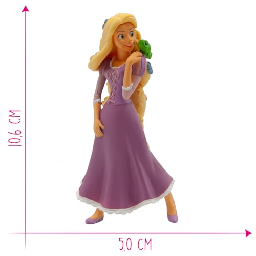 Bullyland Rapunzel hand-painted detail captures colorful cape and hair