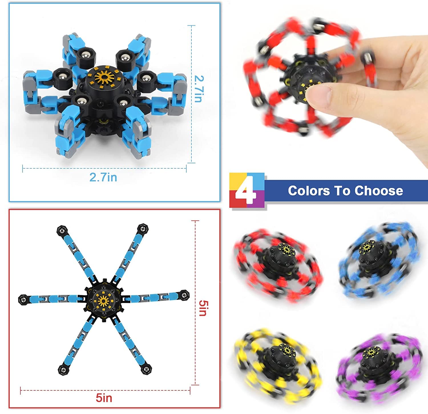 Buluwans transformable fidget toy shape-change demonstrates versatility for different tasks.