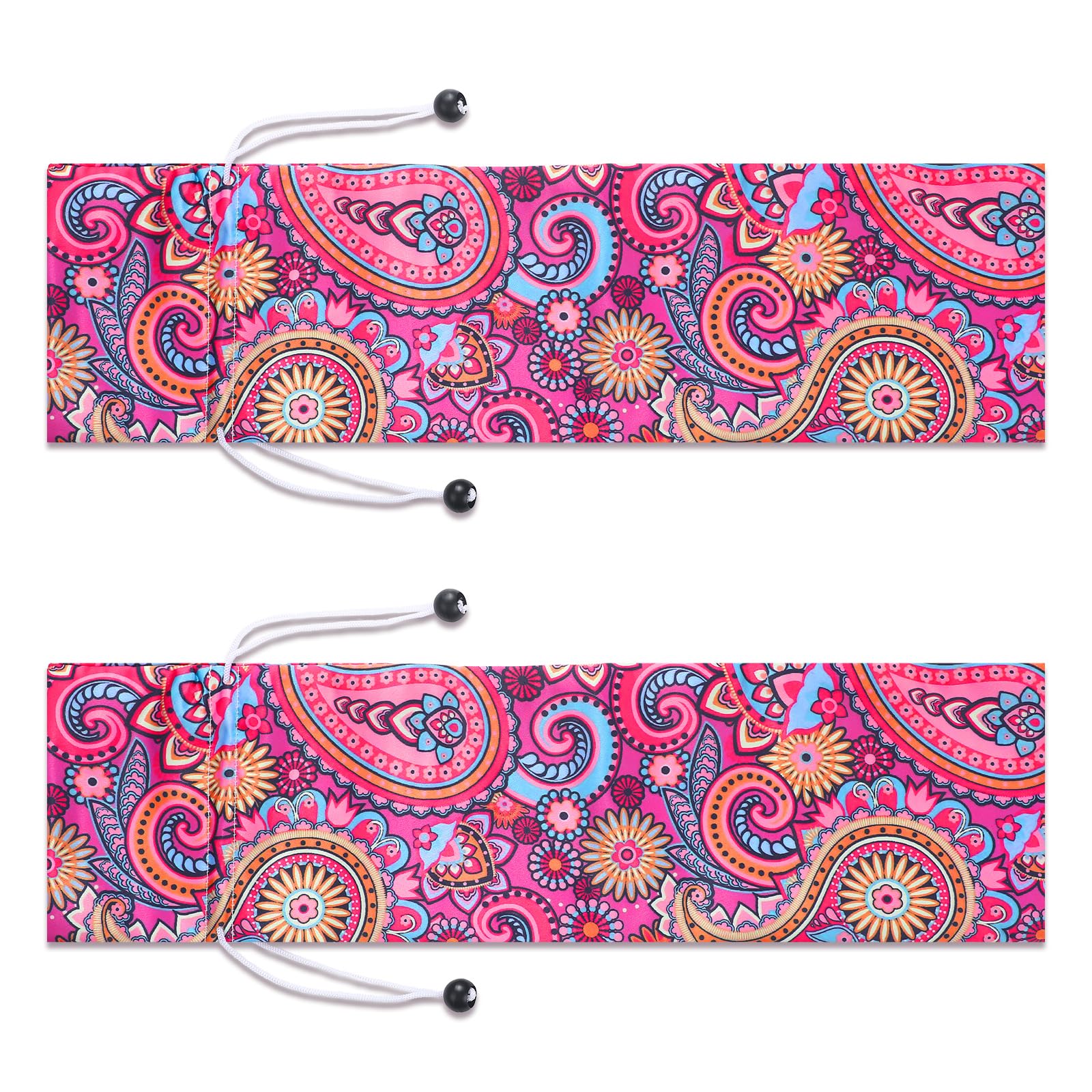 Bulyoou mahjong bags set of 2 with drawstrings for racks and pushers