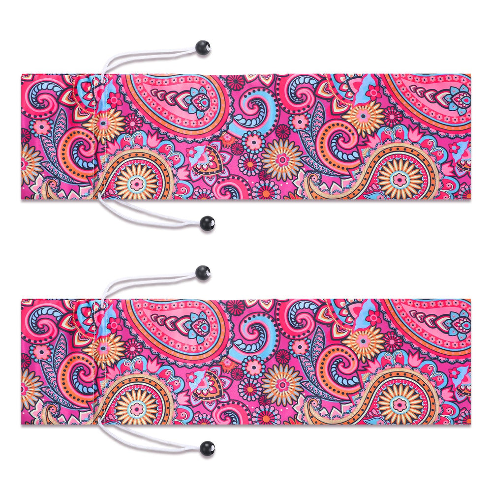 Bulyoou mahjong bags set of 2 with drawstrings for racks and pushers
