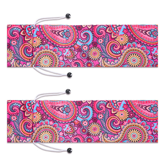 Bulyoou mahjong bags set of 2 with drawstrings for racks and pushers