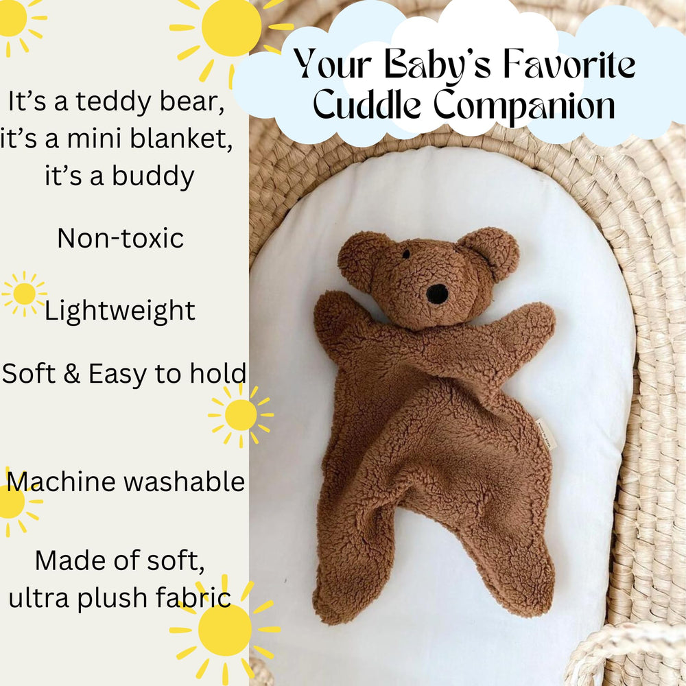 Bumble Bear soft plush body offers gentle grip for little hands