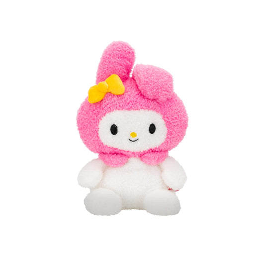 BumBumz My Melody plush with pink hood and bow for cozy sensory play