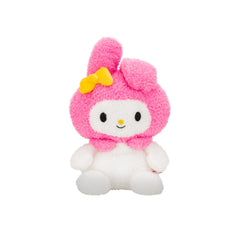BumBumz My Melody plush with pink hood and bow for cozy sensory play