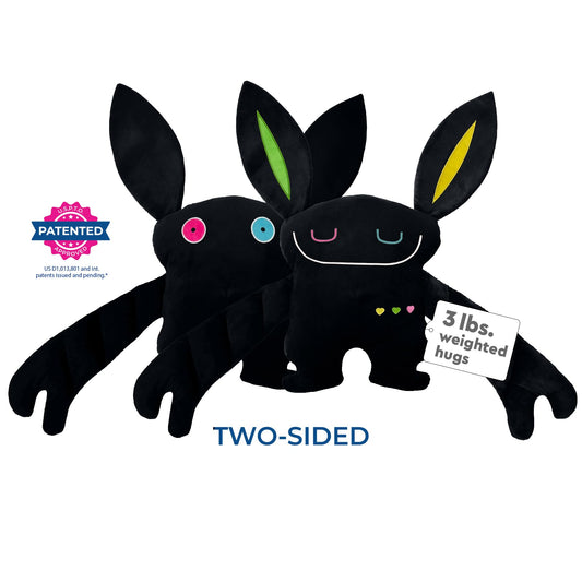 Bumpas weighted arms hug design showcases a realistic, reassuring squeeze.