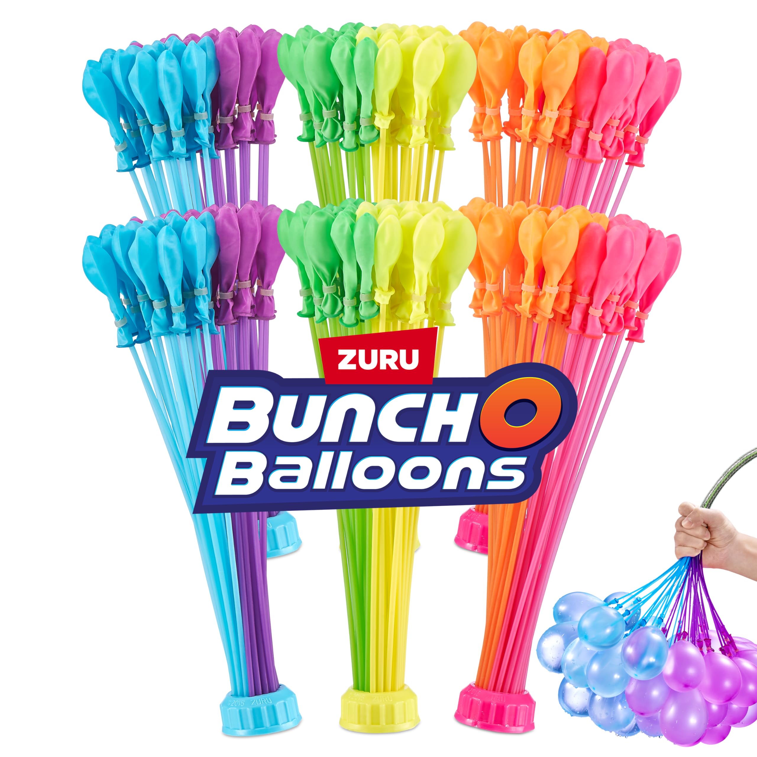 Bunch O Balloons Tropical Party stems enabling rapid backyard setup.