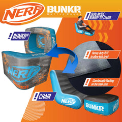 BUNKR Bunker Cover with Target for engaging Nerf battles.