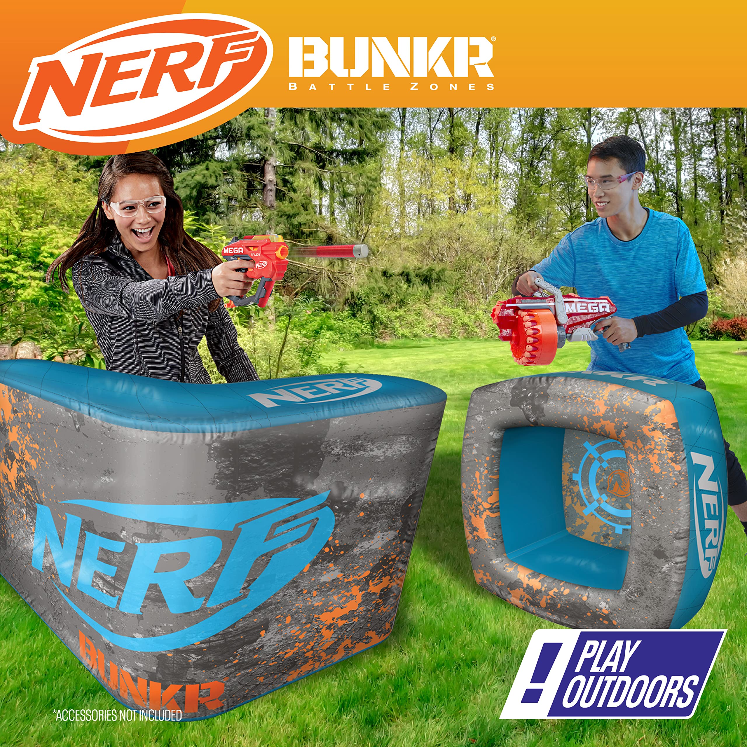 BUNKR Ready-to-battle setup, ideal for spontaneous Nerf sessions.