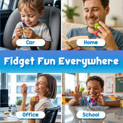 BunMo fidget rings texture ripple closeup, varied textures to spark quiet sensory moments.