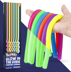 BUNMO glow-in-the-dark stretchy strings for focused, quiet play.