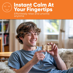 BunMo infinity cube folding motion shown for smooth, quiet operation