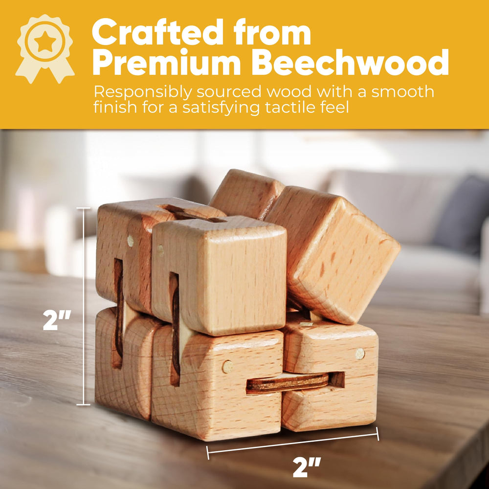 BunMo infinity cube in hand demonstrates comfortable grip for extended play