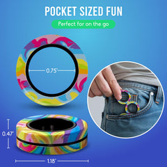 BunMo Magnetic Rings multicolored pocket-size design for travel and school.