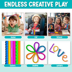 BunMo orange twist worm encourages hands-on learning through bending and pulling