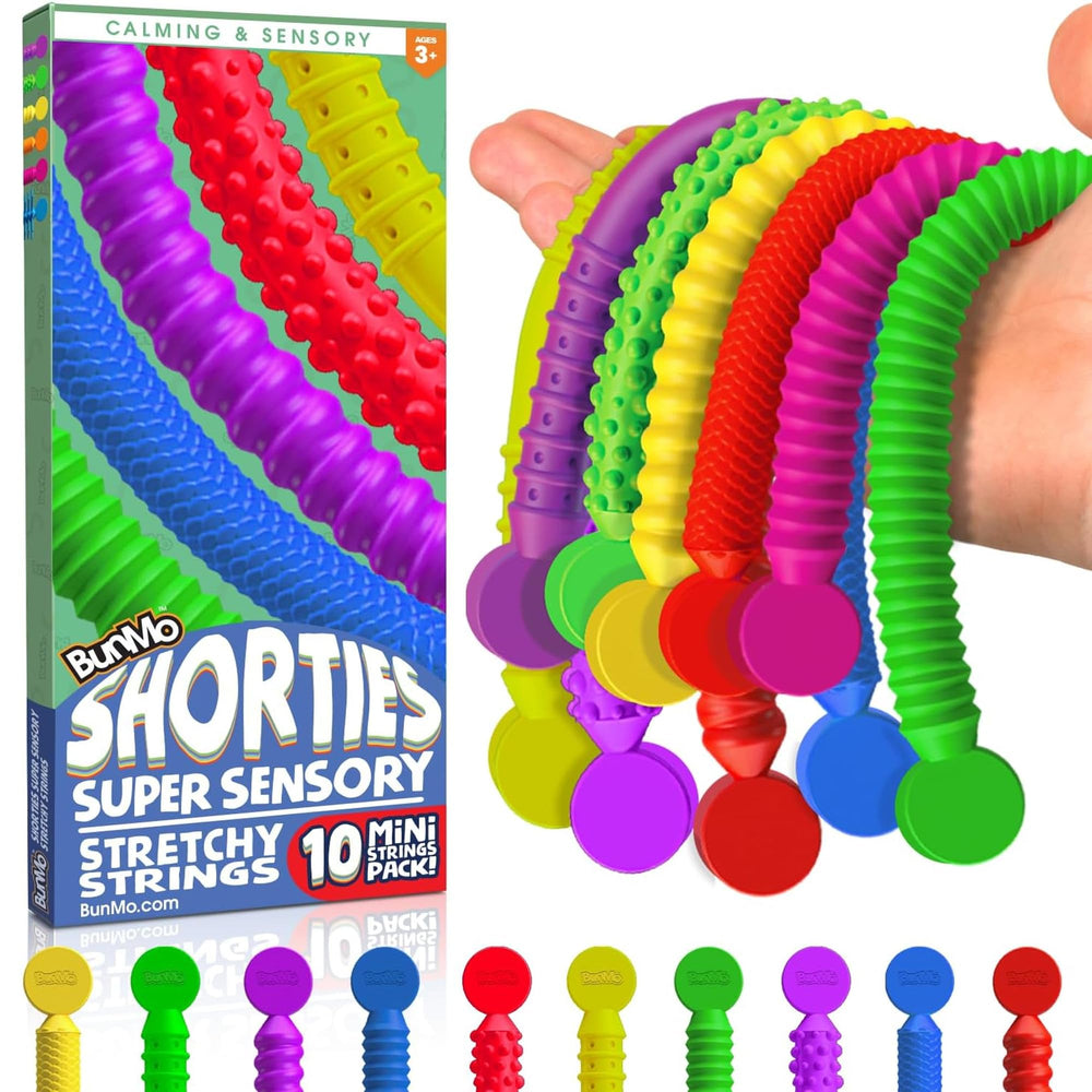 BUNMO Stretchy Strings close-up texture offers tactile calm for focused play.