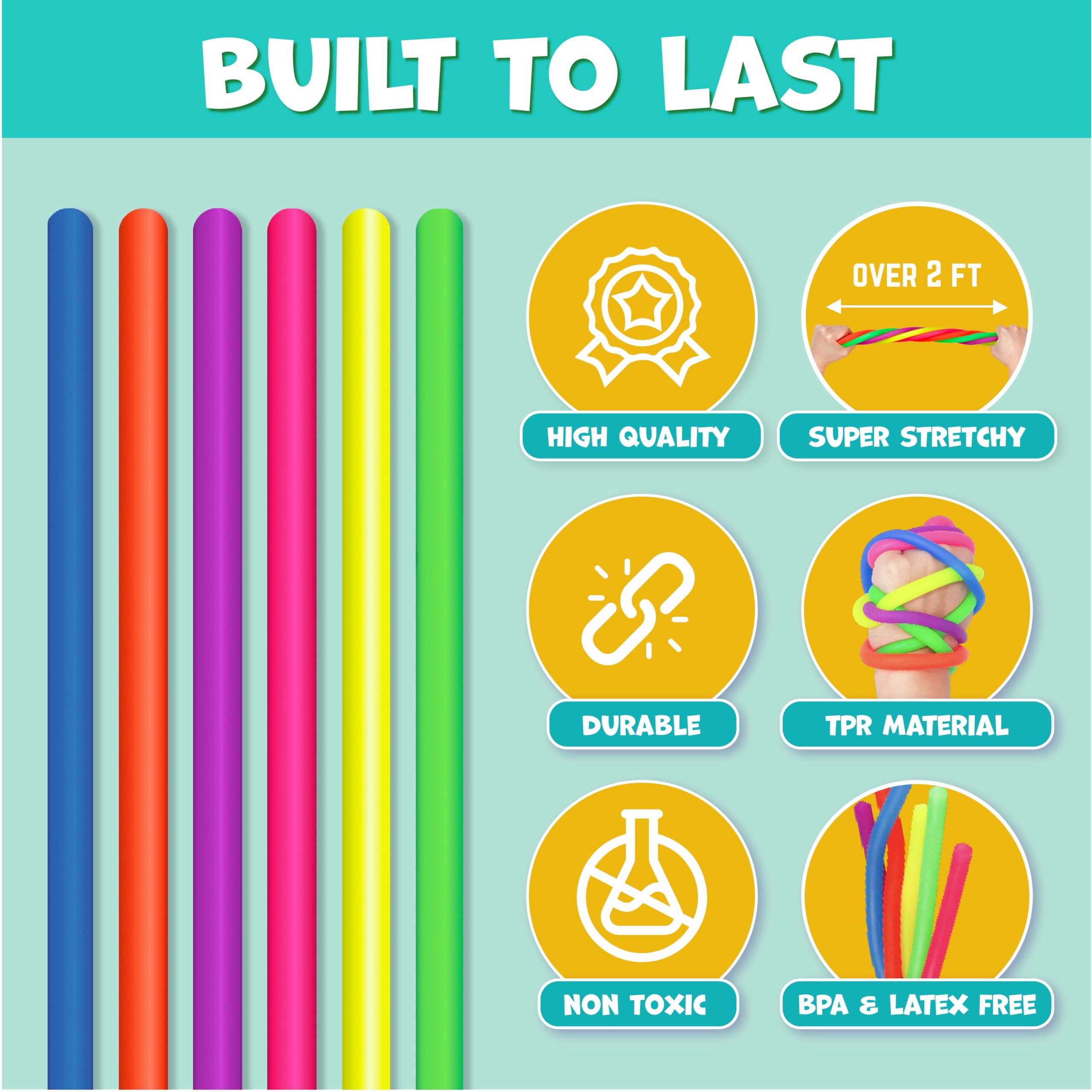 Durable, latex-free BUNMO strings designed for long-lasting sensory use.