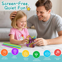 BunnyBoo Sensory Board being used on an airplane for quiet play