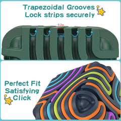 BunnyBoo Sensory Board travel pouch keeps the toy organized for outings.