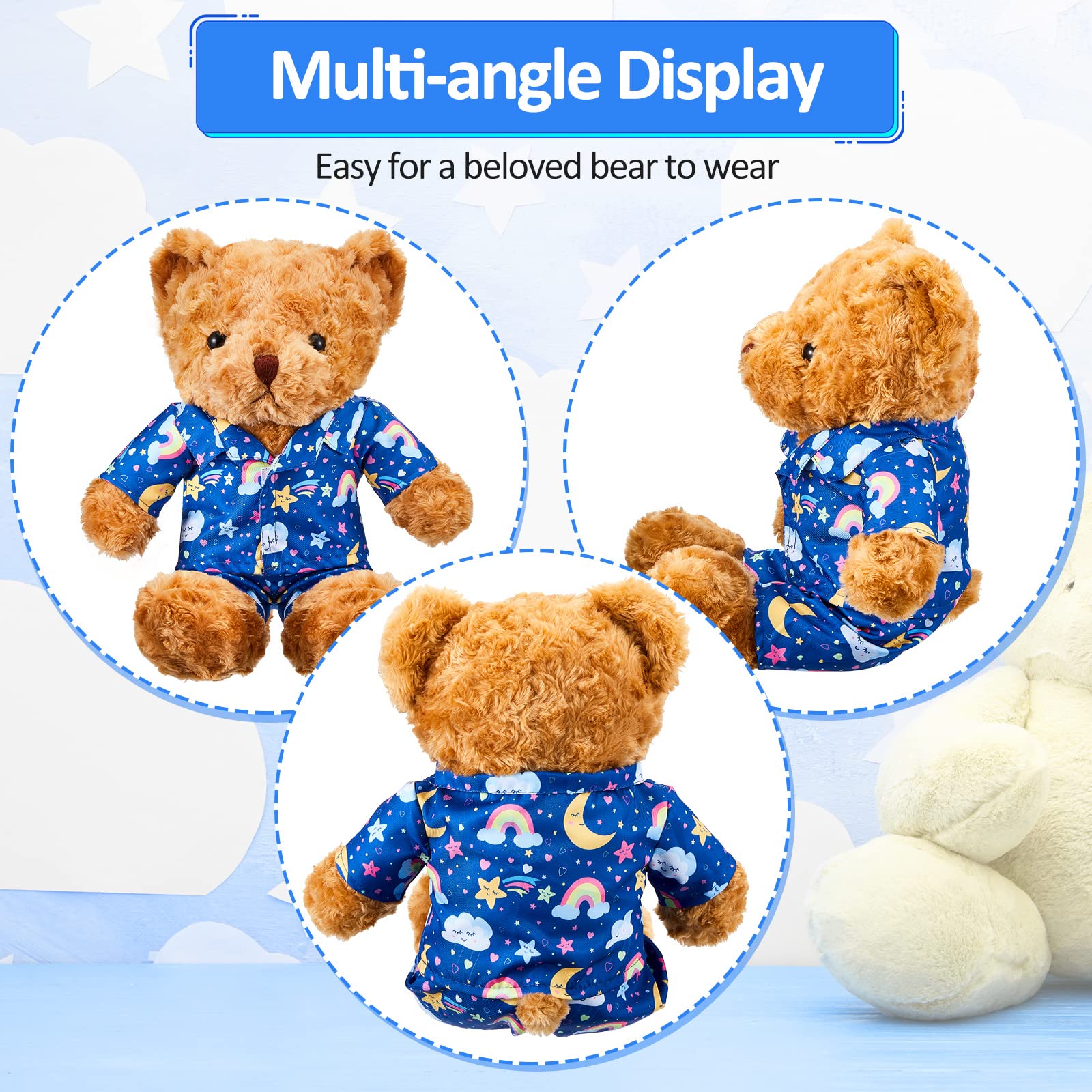 Bunnycool reusable stuffed toy clothes are machine washable for easy care.