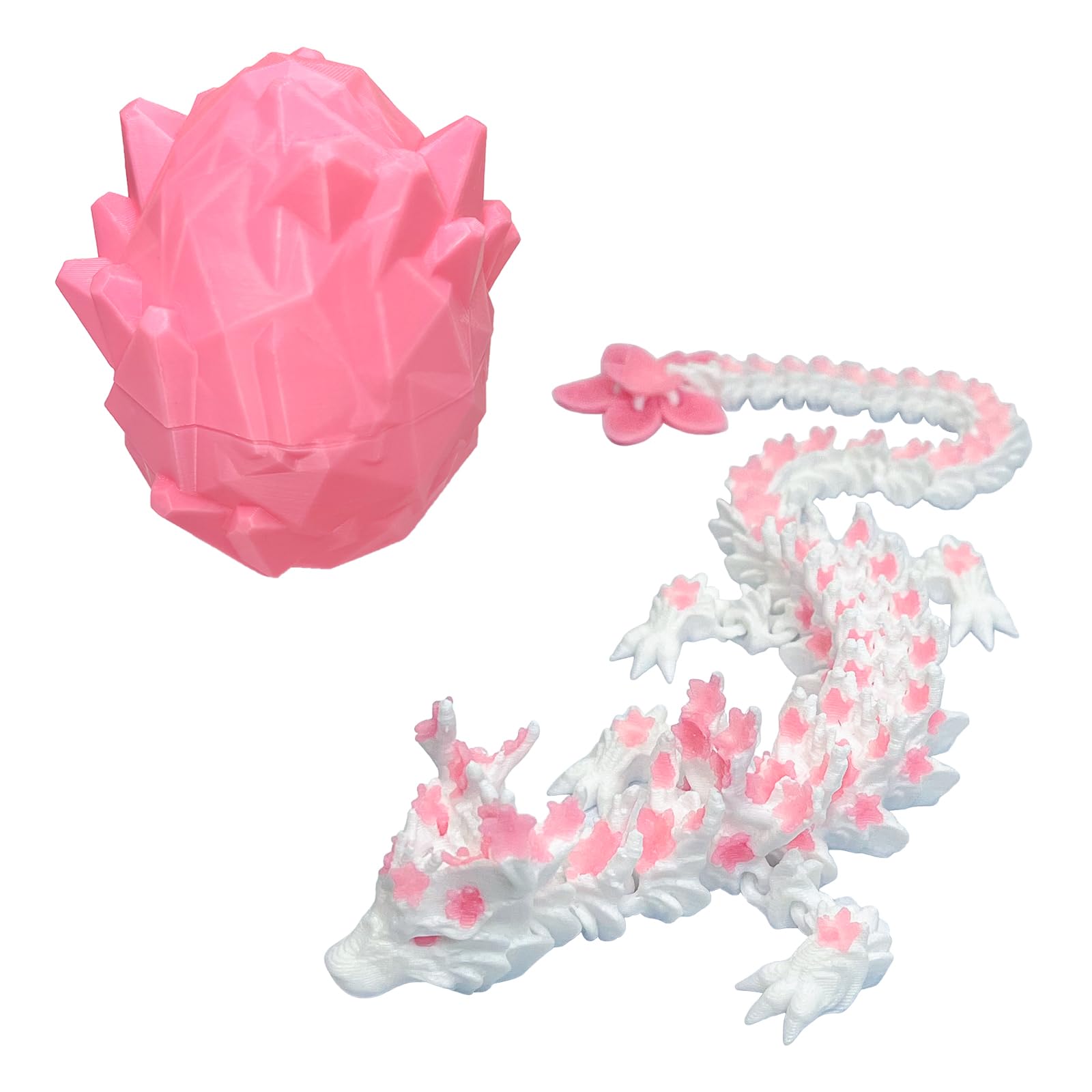 BuQueHM dragon 11.8-inch cherry blossom dragon with lifelike detail for display