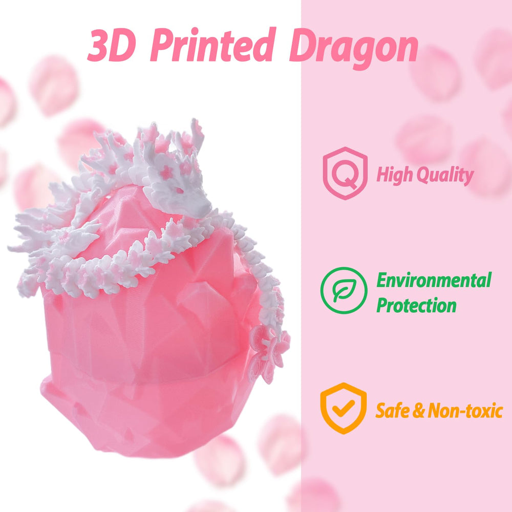 BuQueHM dragon egg 4.7-inch pink, a unique desk accent