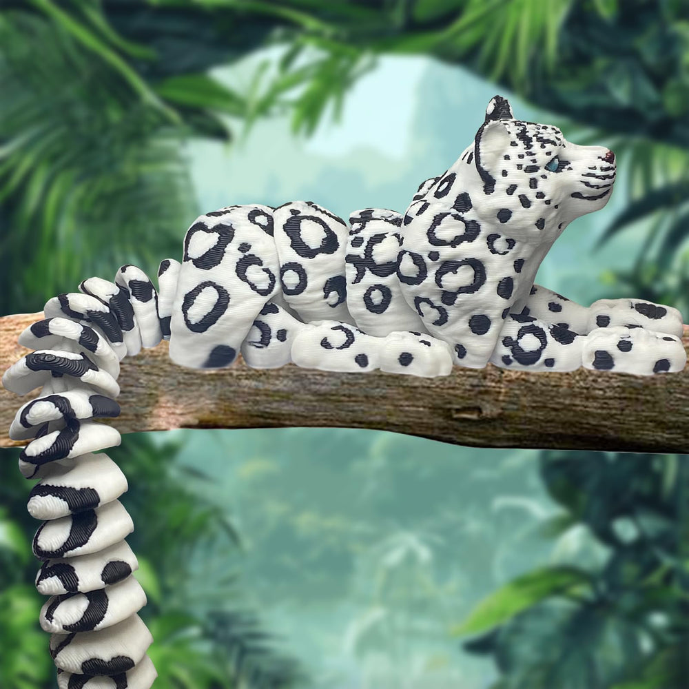 Gift-ready BuQueHM snow leopard for kids and collectors alike.