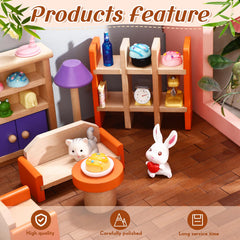 Burbell dollhouse floorboards with smooth edges for easy DIY assembly.