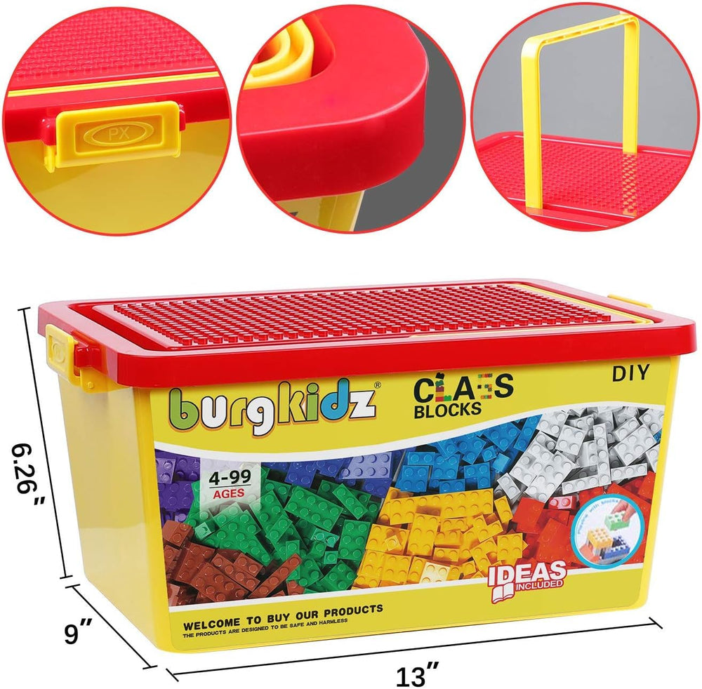 burgkidz Base plate provides a sturdy foundation for stable constructions.