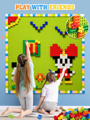 Burgkidz double-sided tape adhesive securing baseplates during play.