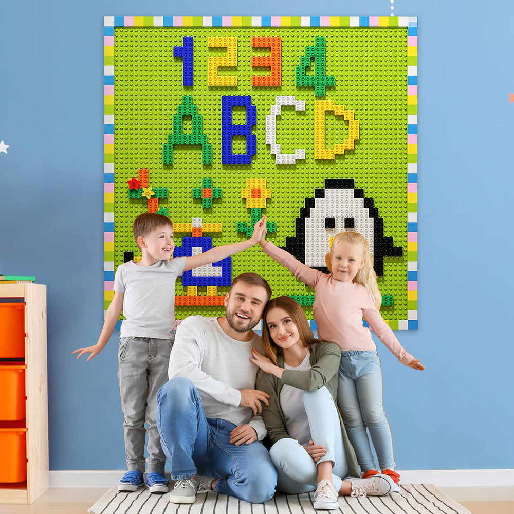 Burgkidz kids building with bricks fostering imaginative play and collaboration.
