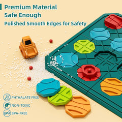 burgkidz Montessori-inspired play encourages independent learning and concentration through puzzles