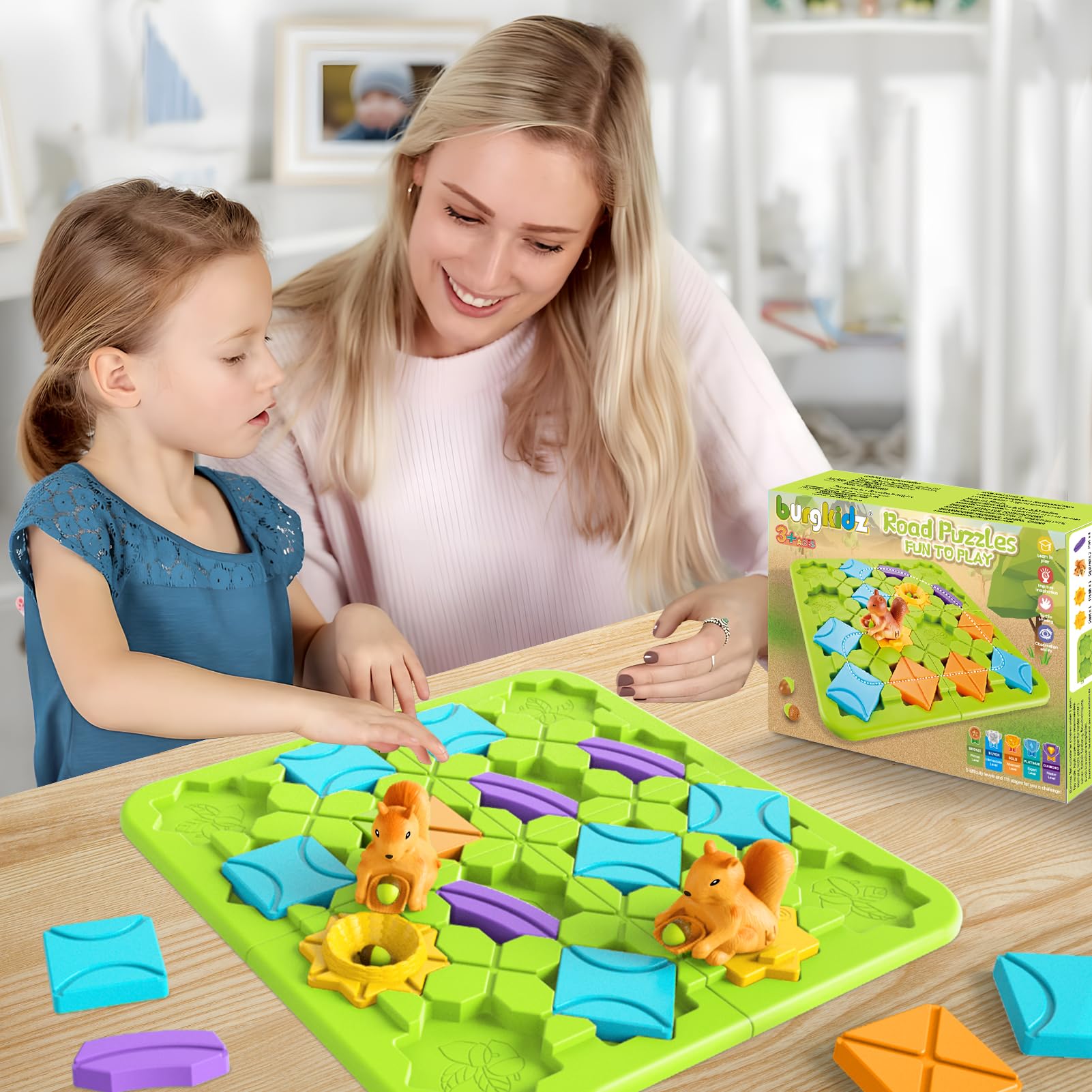 burgkidz Montessori-style toy supports screen-free, focused exploration