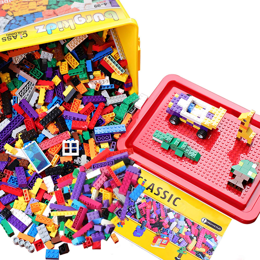 burgkidz wheels and axles enable mobile creations for dynamic play.