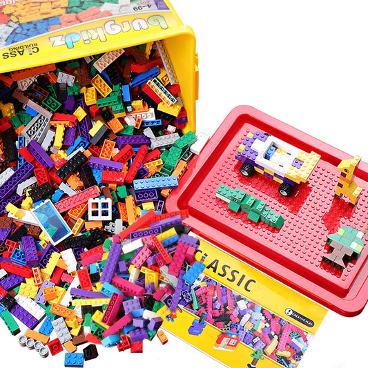 burgkidz wheels and axles enable mobile creations for dynamic play.